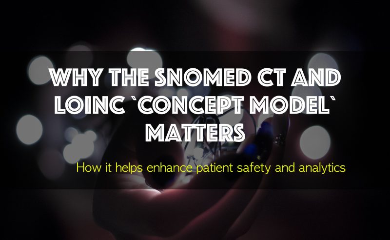 Why the SNOMED CT and LOINC `concept model`​ matters to patients and healthcare